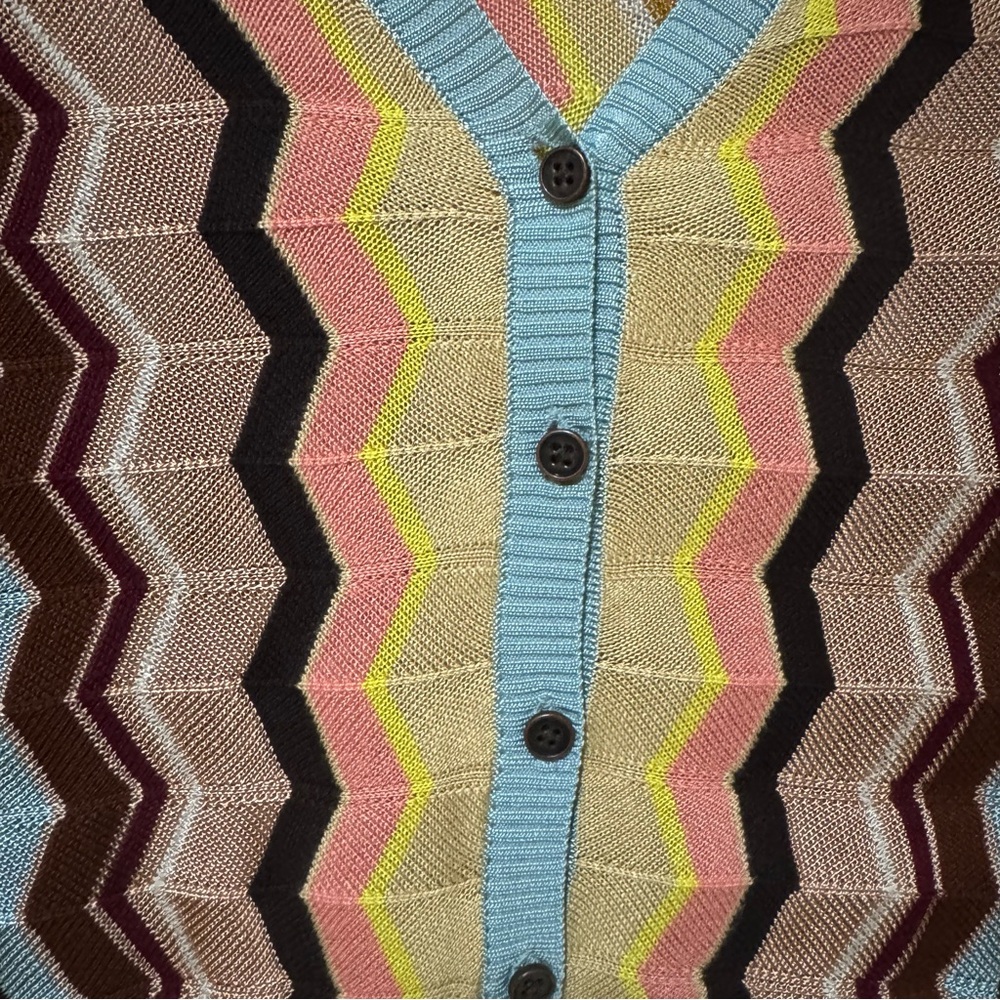Missoni for Target Multicolor Zigzag V-Neck Knit Cardigan - Picture 4 of 9